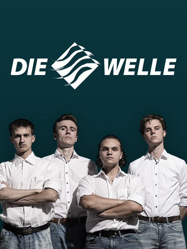 Plakat des Stücks "Die Welle"