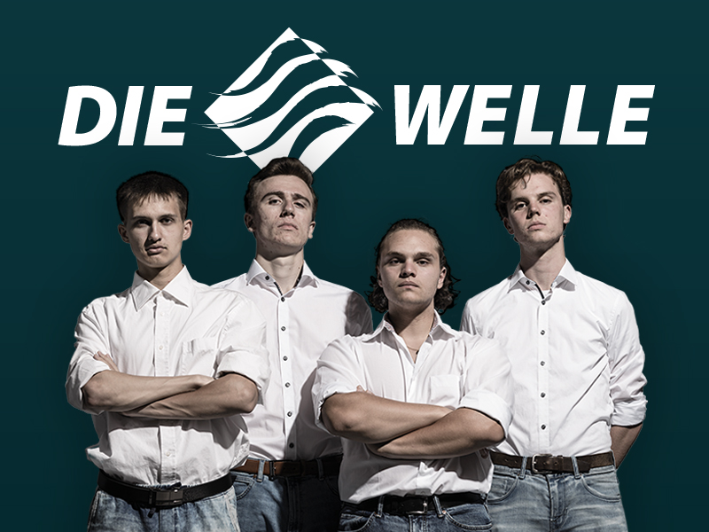 Plakat des Stücks "Die Welle"