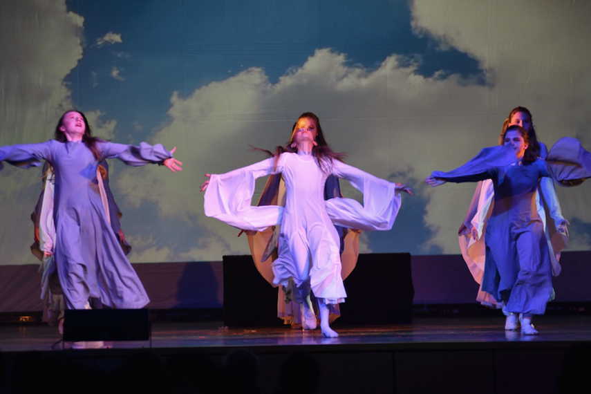 auf der Show-Bühne